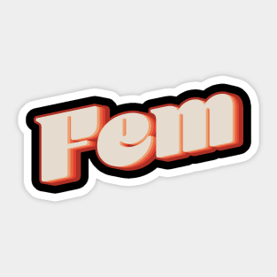 Fem Sticker